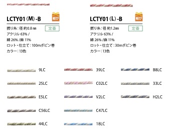 LCTY01(M)-B Linen Color Twisted Yarn String 0.8MM[Ribbon Tape Cord] Cordon