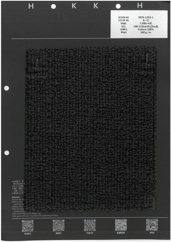 5025-1310-1 7.5W Corduroy[Textile / Fabric] HOKKOH