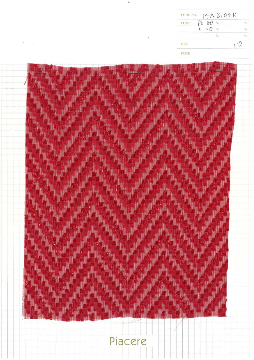 14A8104K Bright Cut Jacquard[Textile / Fabric] Piacere
