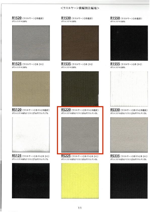 RS220 Rib Knit Yarn, 2 Elastic Band , 1 Needle, 60cm Wide TAKENAKA CORPORATION