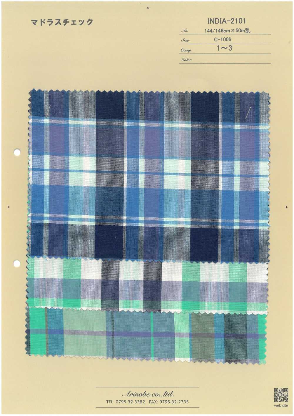 INDIA-2101 Madras Check[Textile / Fabric] ARINOBE