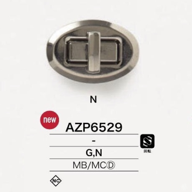 AZP6529 Brass/die-cast Twist Lock[Other Miscellaneous Goods] IRIS