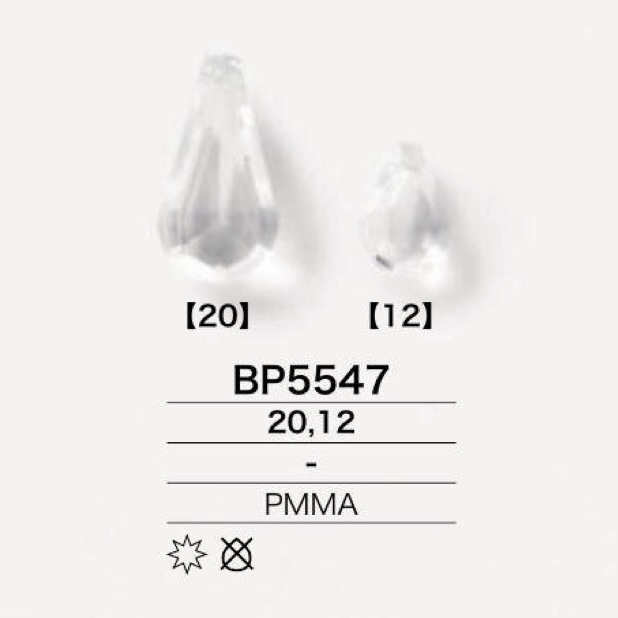 BP5547 Teardrop-shaped Motif Parts[Other Miscellaneous Goods] IRIS