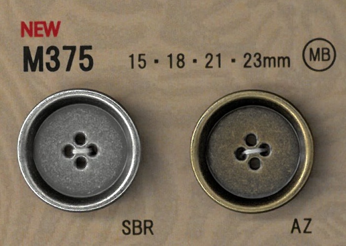 M375 Vintage-style Metal Buttons With A Border. DAIYA BUTTON(DAIYA BUTTON)