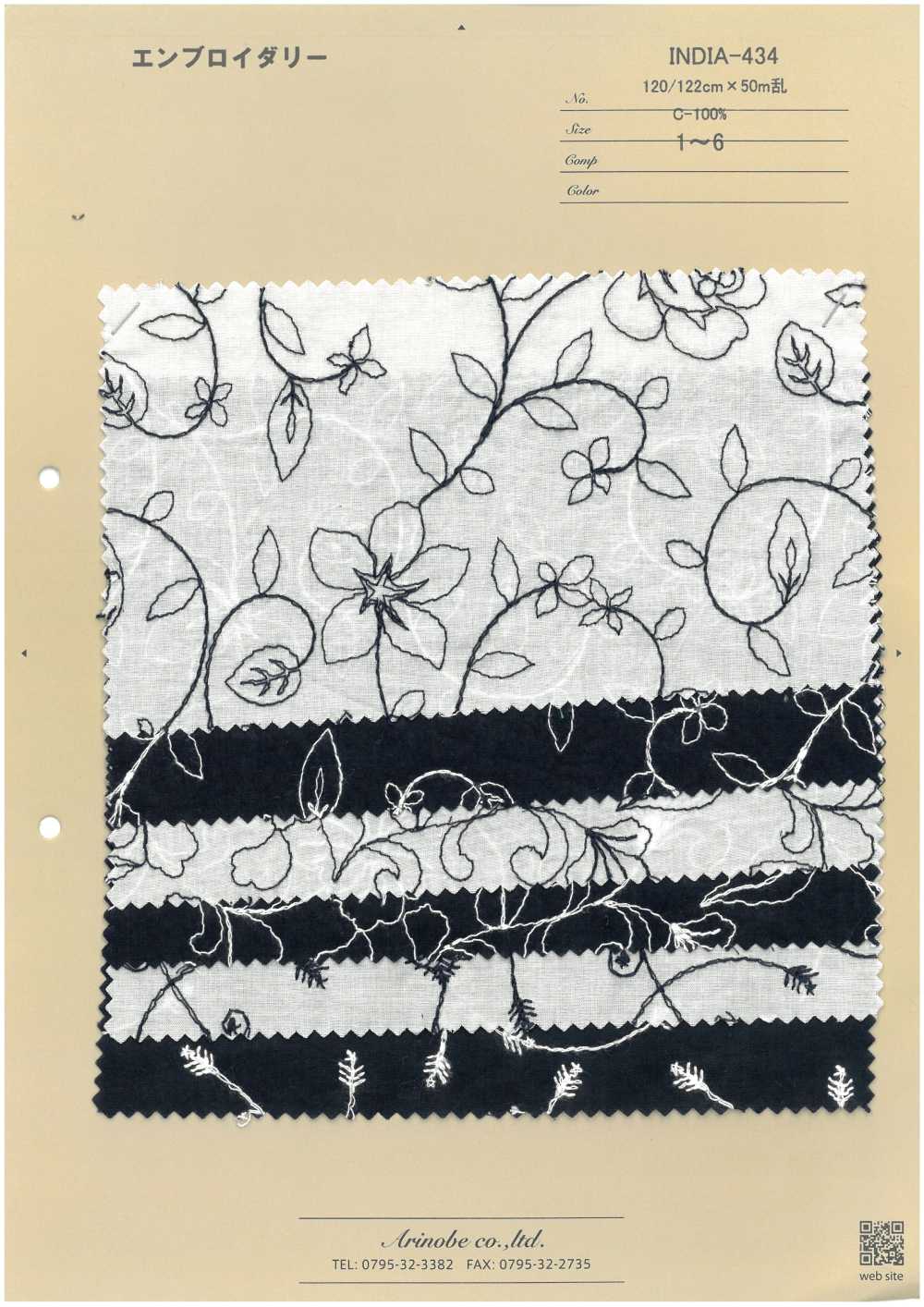 INDIA-434 Embroidery[Textile / Fabric] ARINOBE