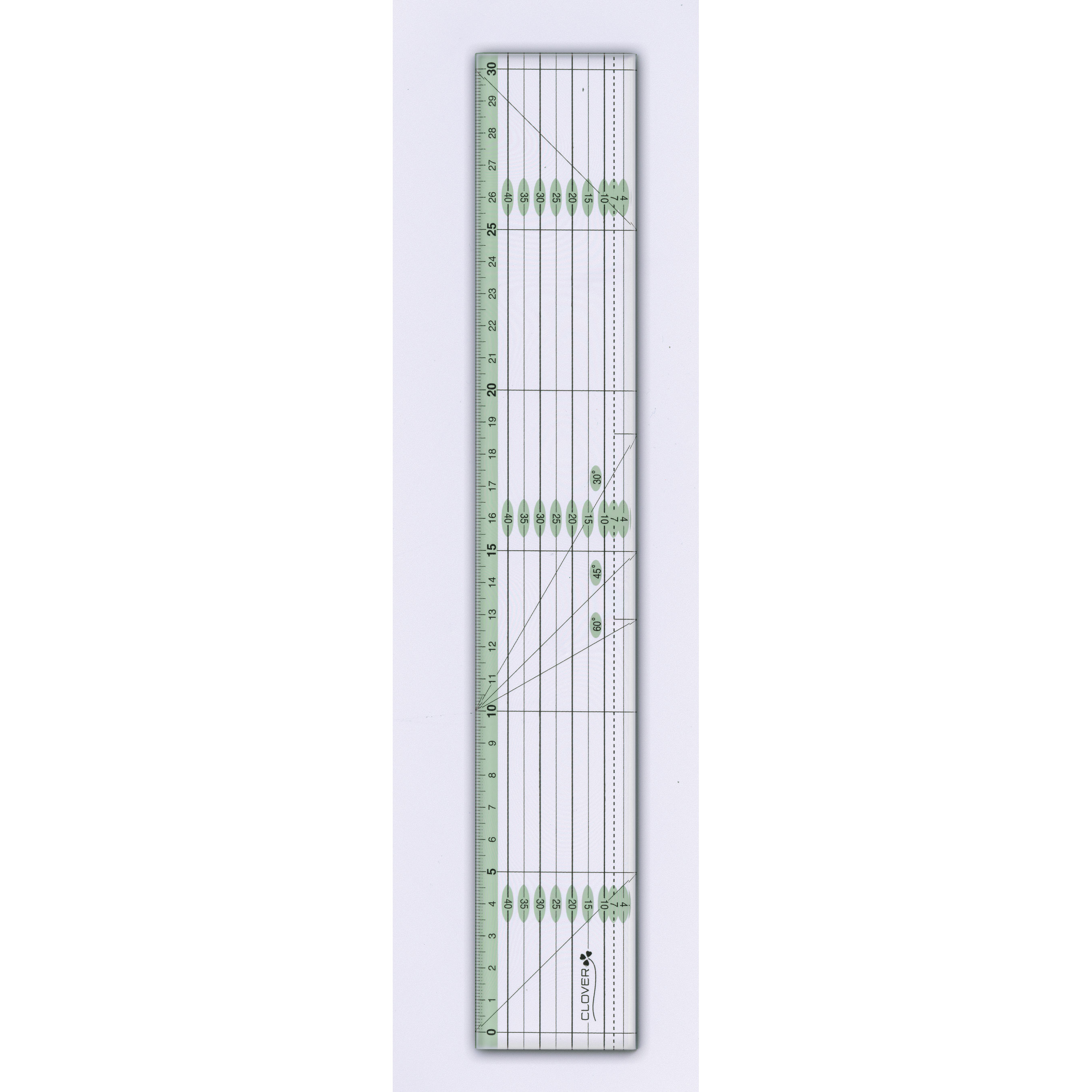 57926 Patchwork Ruler <color Line 30cm>[Handicraft Supplies] Clover