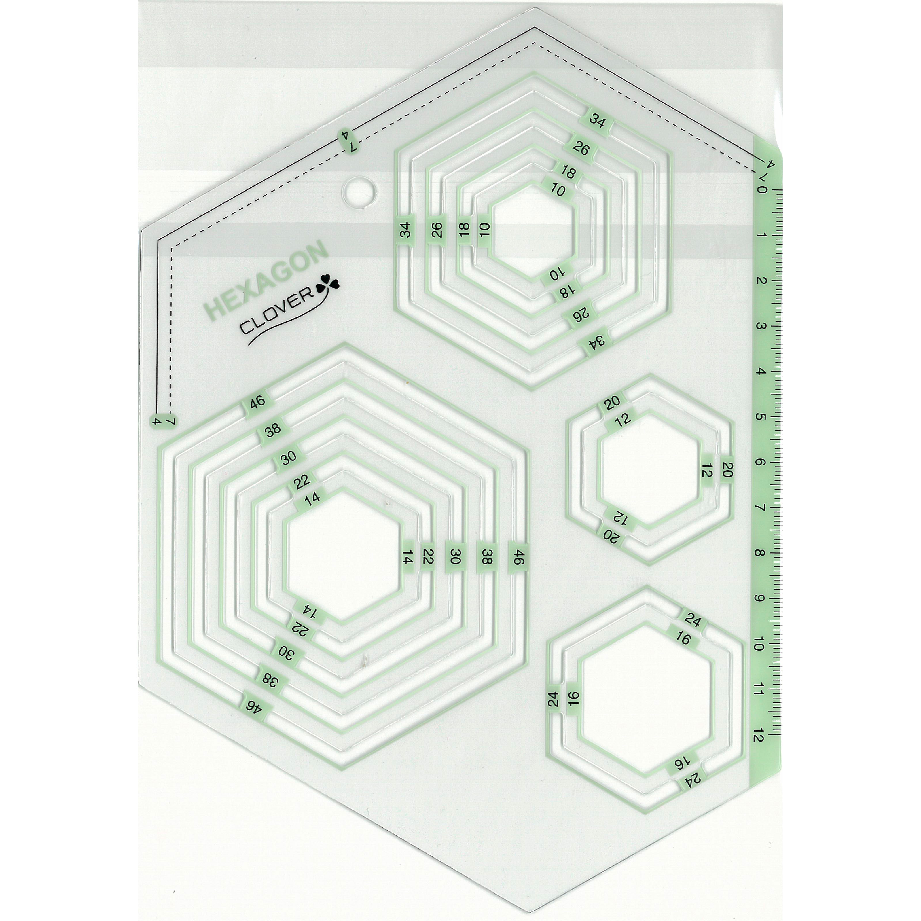 57995 Piece Template <Hexagon>[Handicraft Supplies] Clover