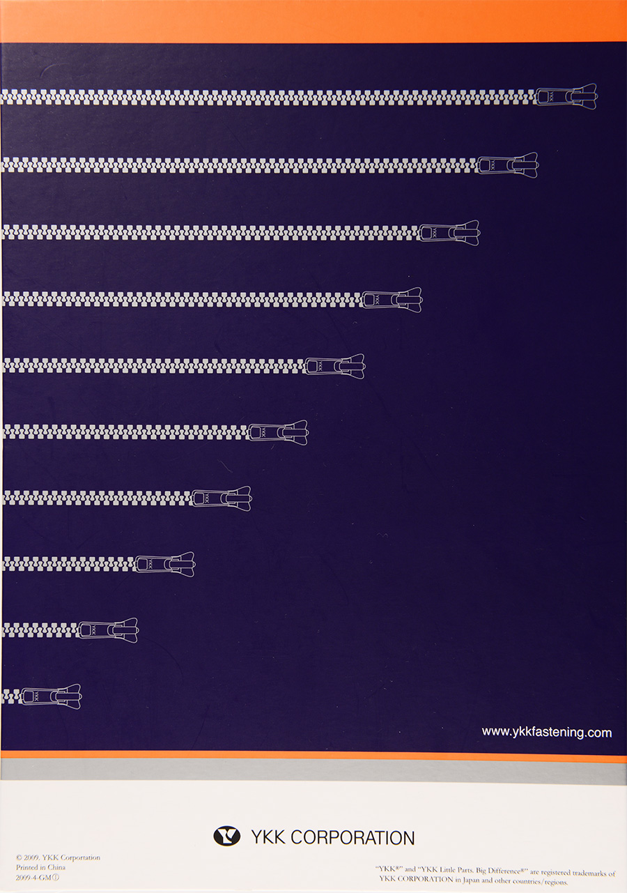 YKKSAMPLE YKK Color Card[Sample Book] YKK/Okura Shoji Co., Ltd