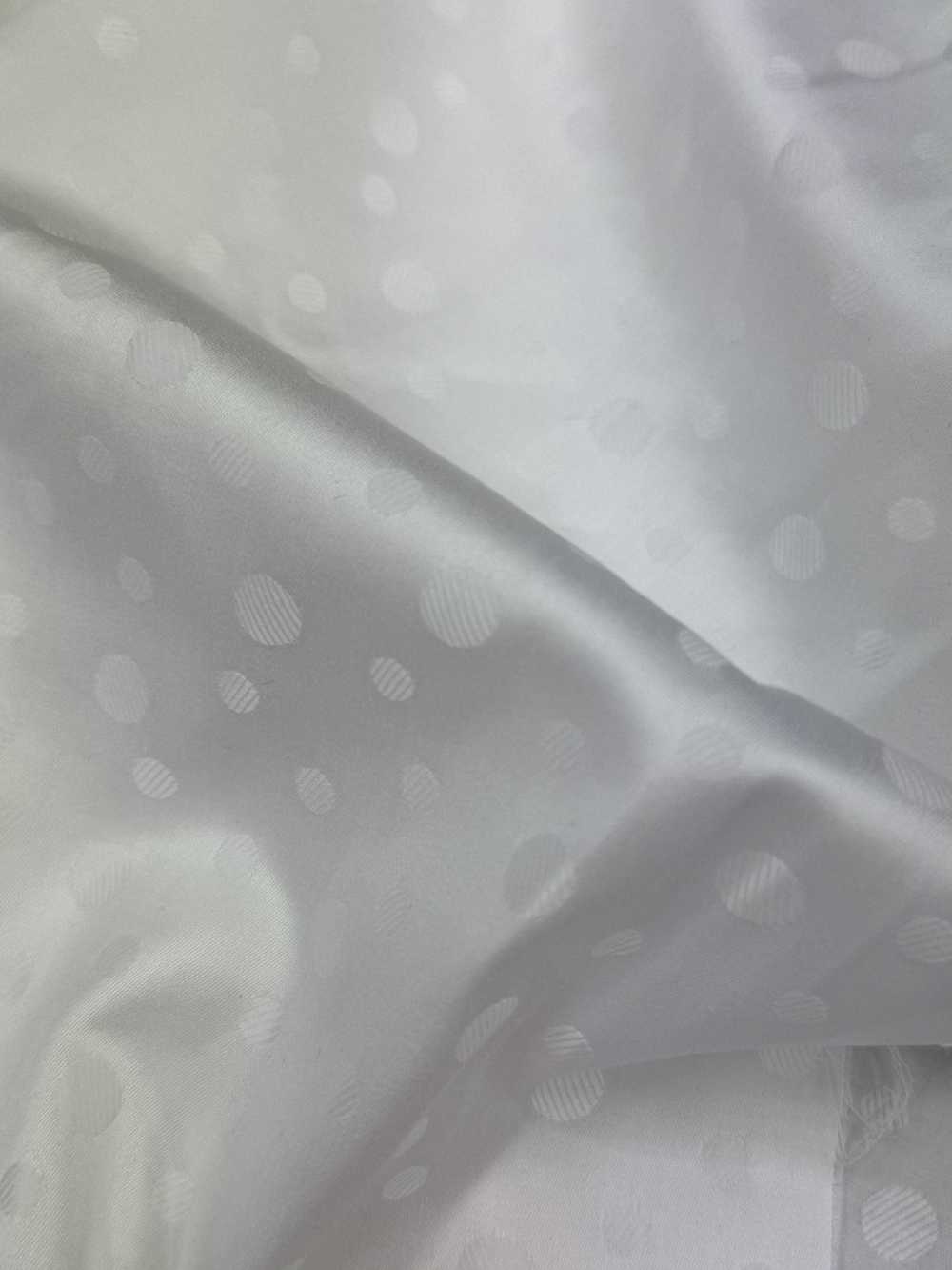 1090 White Satin Waist Lining For Formal Wear With Crest[Pocket Lining]