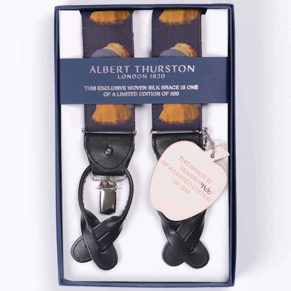AT-2232 Albert Thurston Suspenders Limited Edition 40mm Girl With A Pearl Earring[Formal Accessories] ALBERT THURSTON