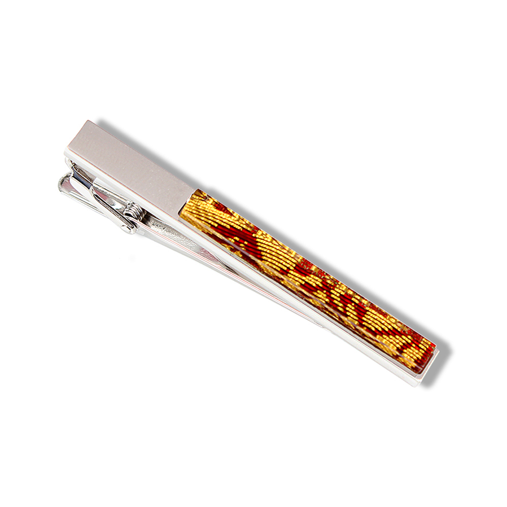 ATB-1 Nishijin-ori Coating Tie Bar Phoenix Red On Arabesque[Formal Accessories] Yamamoto(EXCY)