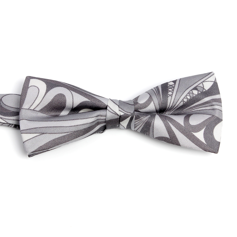 BF-GEO-GR Silk Print Butterfly Tie Geometry Gray[Formal Accessories] Yamamoto(EXCY)