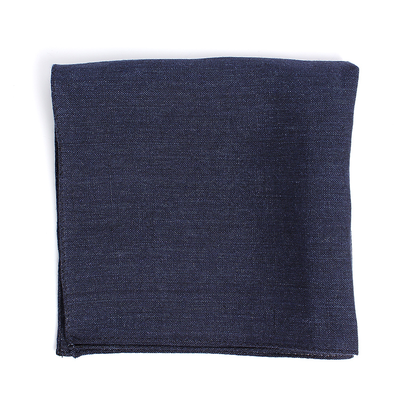HCF-01 HARISSONS Linen Pocket Square Navy Blue[Formal Accessories] Yamamoto(EXCY)