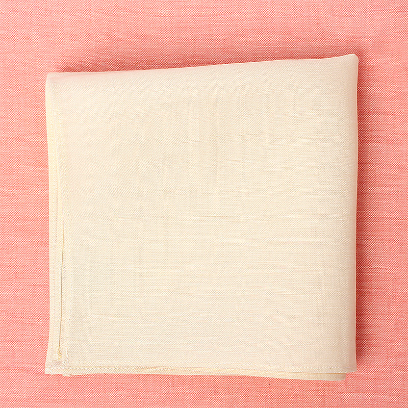 HCF-04 HARISSONS Linen Pocket Square Beige[Formal Accessories] Yamamoto(EXCY)