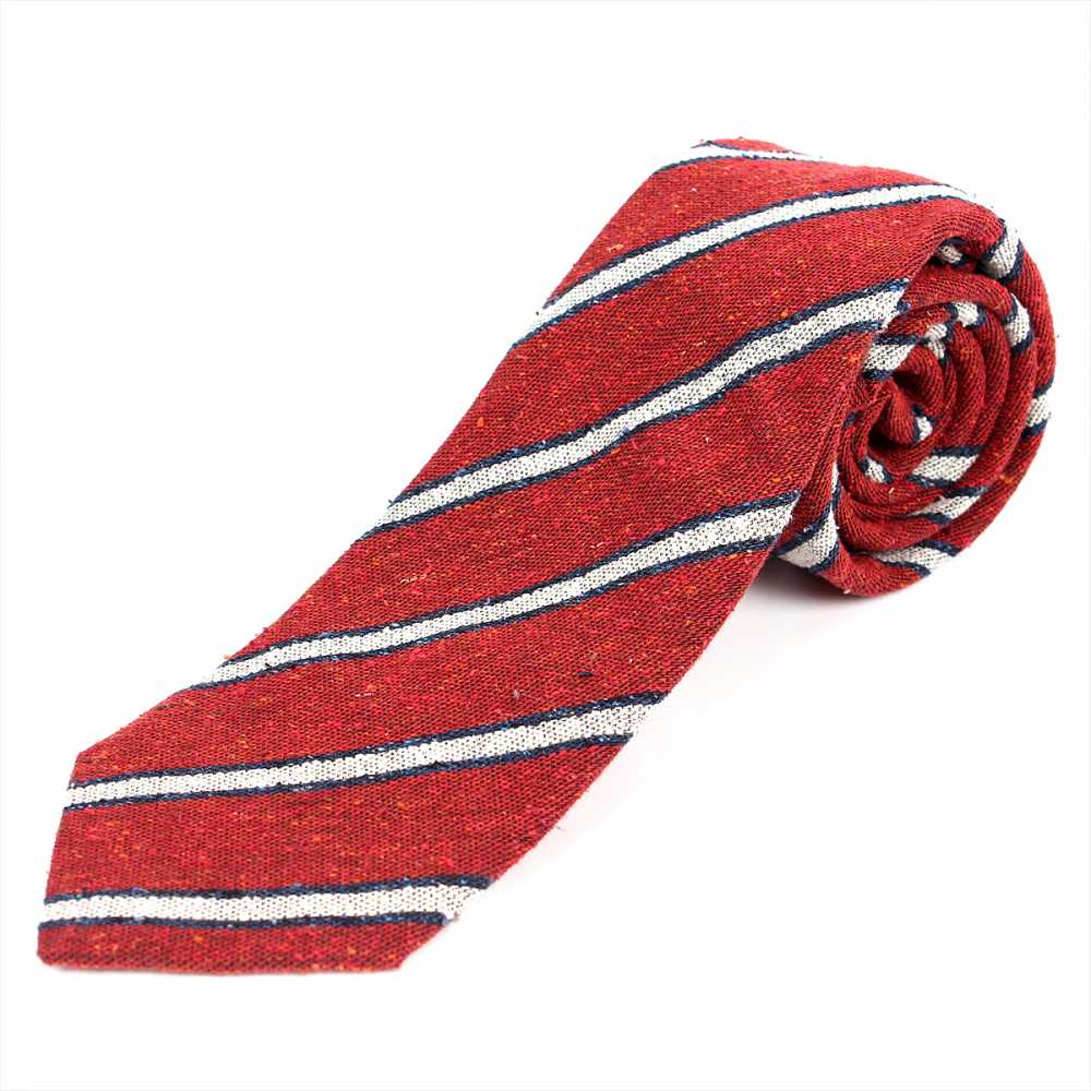 HVN-26 VANNERS Nep Silk Regimental Tie Red[Formal Accessories] Yamamoto(EXCY)