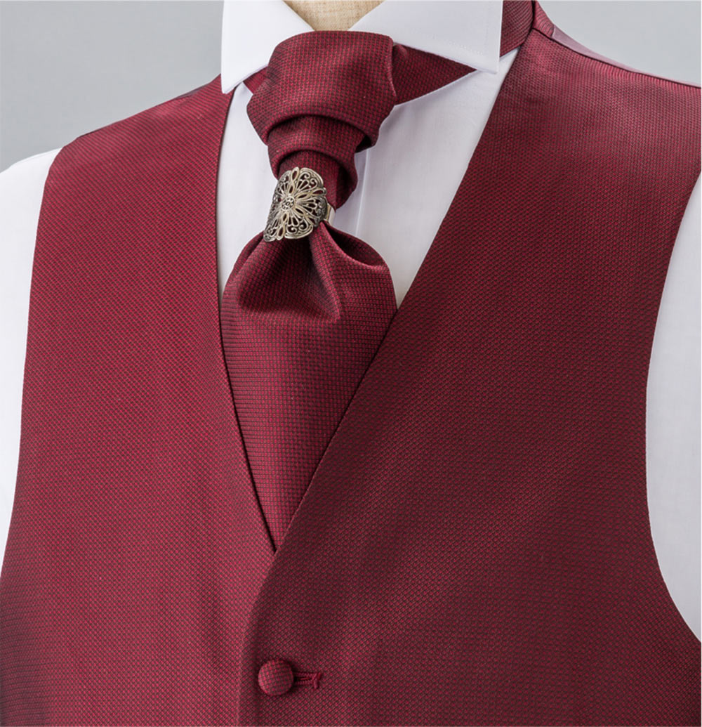 V-302 Formal Vest Silk Jacquard Engine[Formal Accessories] Yamamoto(EXCY)