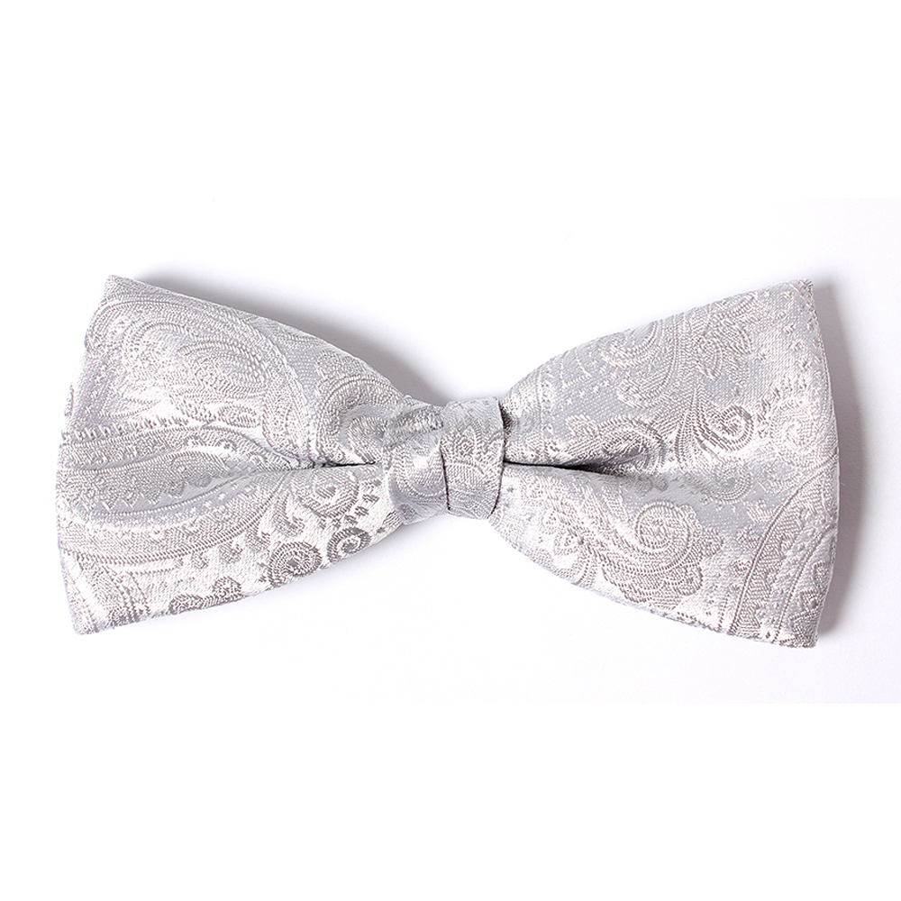 VBF-38 VANNERS Textile Used Bow Tie Paisley Pattern Light Gray[Formal Accessories] Yamamoto(EXCY)