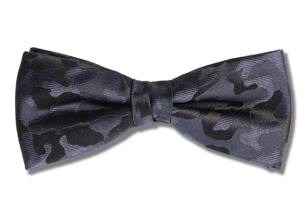 PBF-1 Pentagon Textile Used Camouflage Pattern Navy Blue Bow Tie[Formal Accessories] Yamamoto(EXCY)