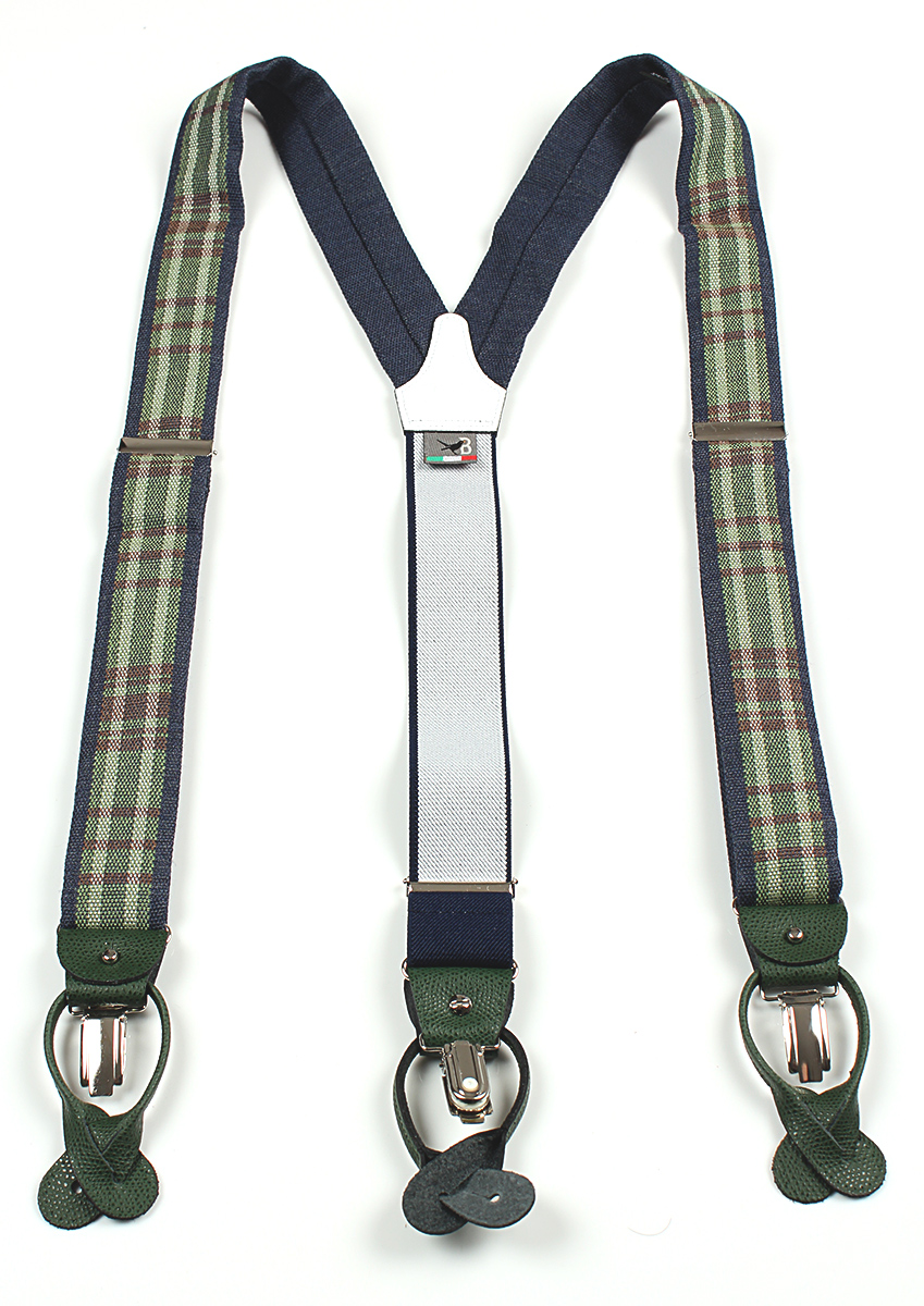 VAR-S037 BRETELLE & BRACES Tartan Plaid Suspenders[Formal Accessories] Bretelle & Braces