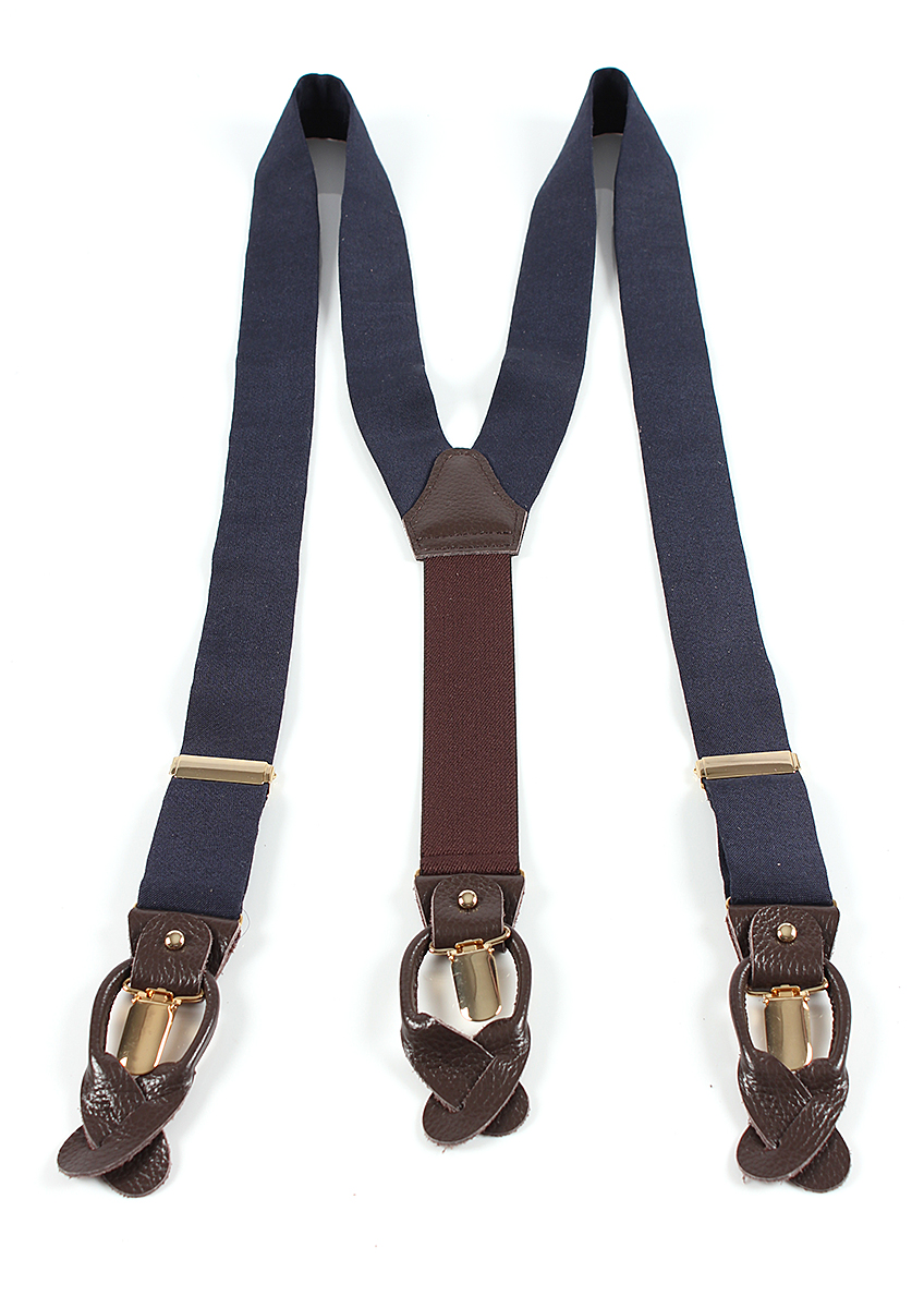 PSR-3 Pentagono Textile Used Dark Navy Blue Suspenders[Formal Accessories] Yamamoto(EXCY)