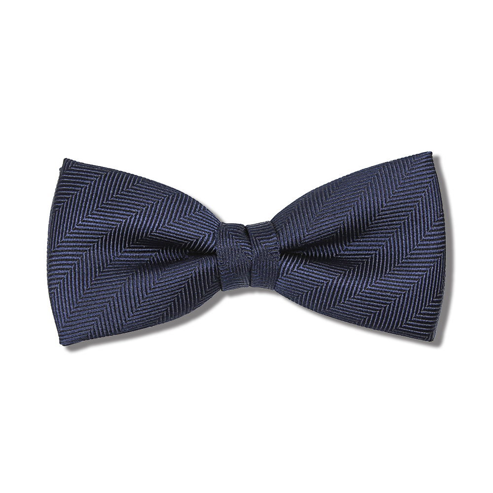 VBF-48 VANNERS Silk Bow Tie Herringbone Navy Blue[Formal Accessories] Yamamoto(EXCY)