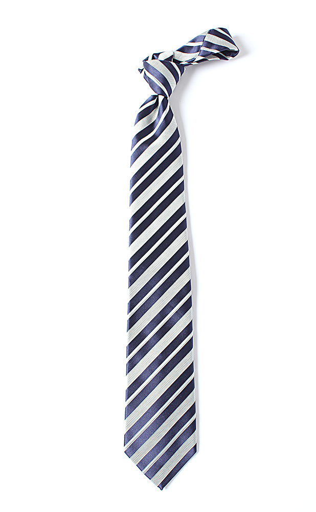 HVN-51 VANNERS Silk Handmade Tie Stripe Navy Blue[Formal Accessories] Yamamoto(EXCY)