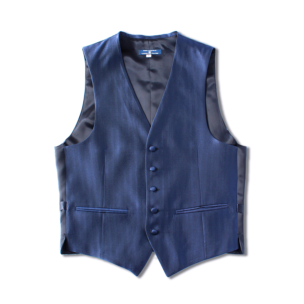 VANNERS-V-48 VANNERS Formal Vest Herringbone Navy Blue[Formal Accessories] Yamamoto(EXCY)