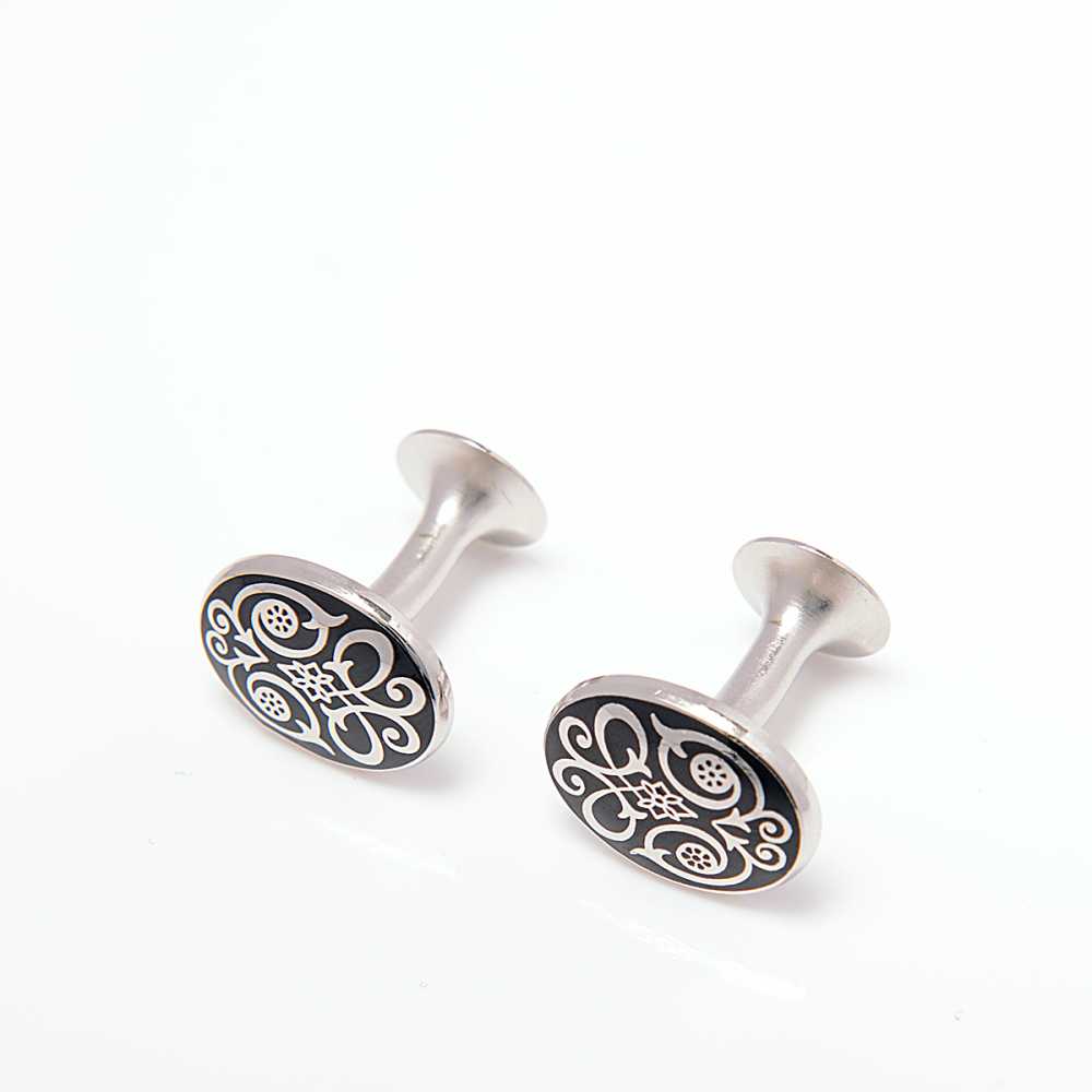 CO-C06-BK CODIS MAYA Scroll Cufflinks Black[Formal Accessories] CODIS MAYA