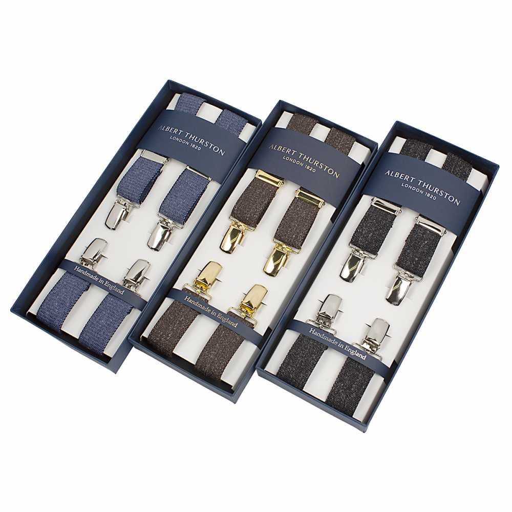ATX-2550 Albert Thurston Suspenders, Solid , 25mm Elastic[Formal Accessories] ALBERT THURSTON