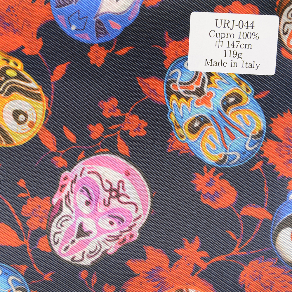 URJ-044 Made In Italy Cupra 100% Printed Lining Pop Masked Character Pattern TCS