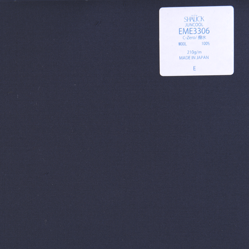 EME3306 Japanese Summer Clothing Sharick Series Juncool Plain Navy Blue[Textile] Miyuki Woolen Mills