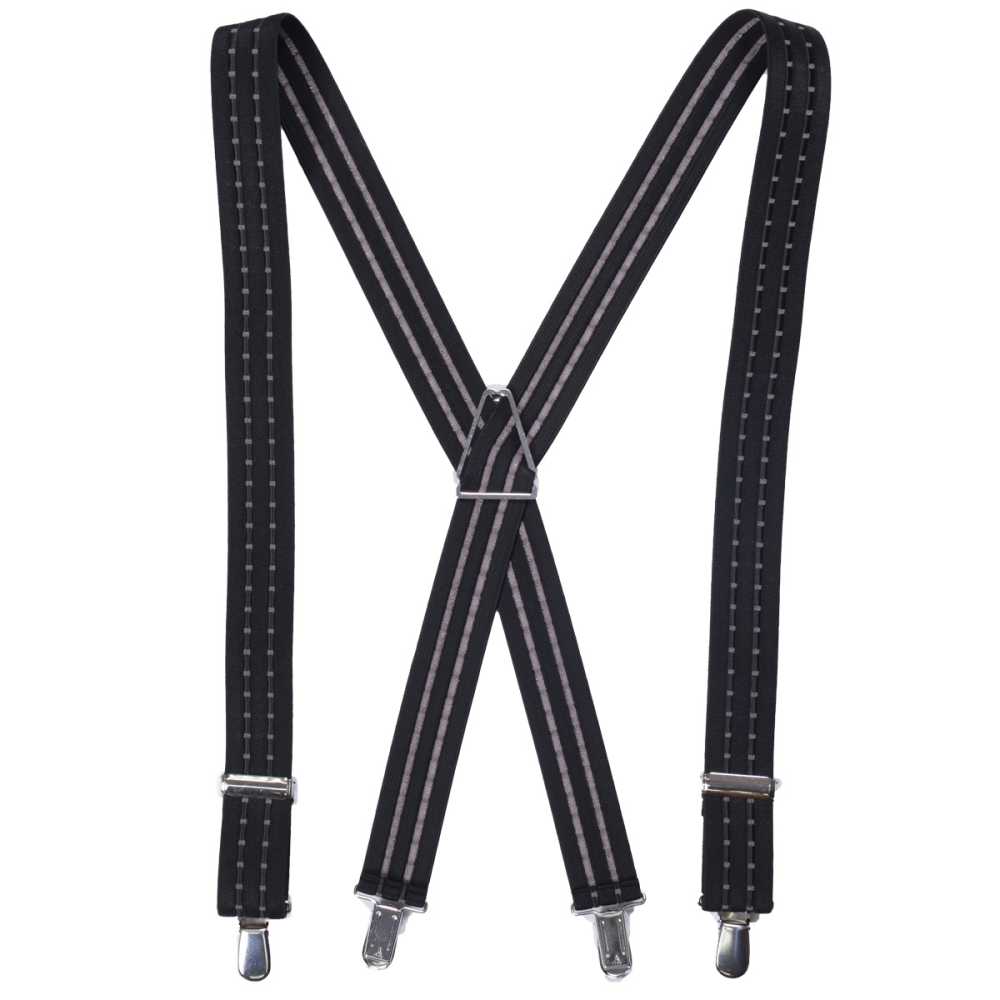 SR-2005 Japanese X-shaped Brace Clip 4-point Suspenders Black[Formal Accessories] Yamamoto(EXCY)