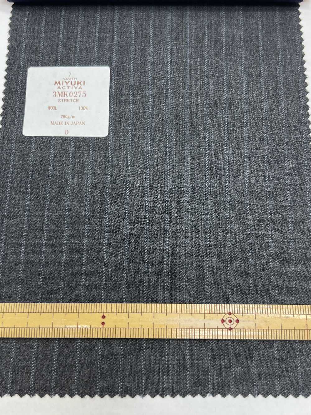 3MK0275 Comfort Activa Stretch Stripe Gray[Textile] Miyuki Keori (Miyuki)