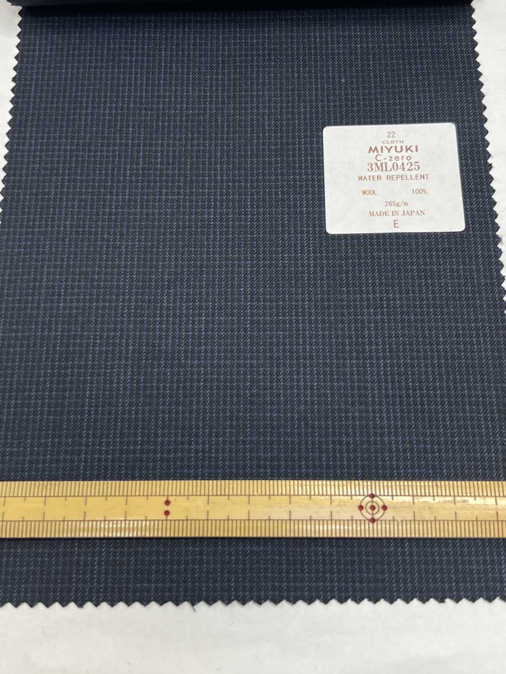3ML0425 COMFORT CZERO WATER REPELLENT MINI CHECK NAVY BLUE[Textile] Miyuki Keori (Miyuki)