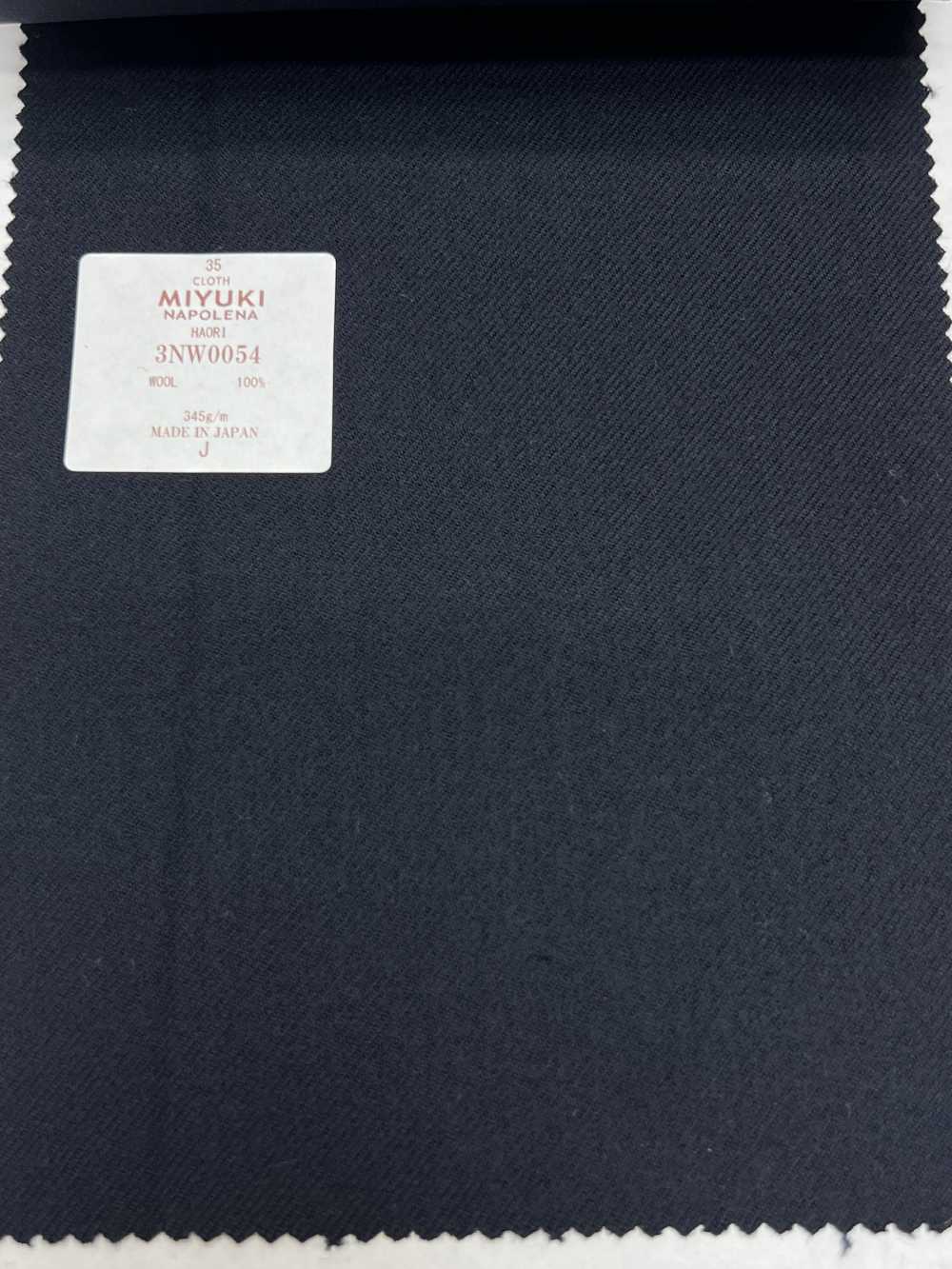 3NW0054 Creative Napolena HAORI Flannel Plain Navy Blue[Textile] Miyuki Woolen Mills
