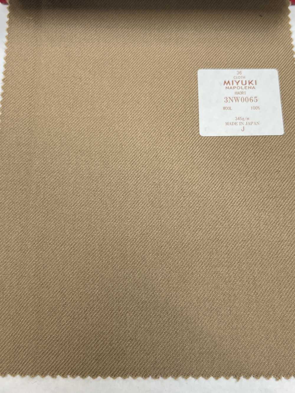 3NW0065 Creative Napolena HAORI Flannel Plain Camel[Textile] Miyuki Keori (Miyuki)