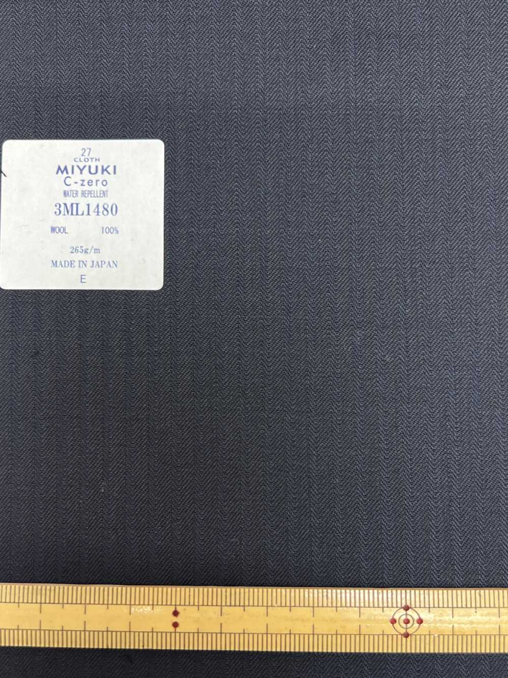 3ML1480 COMFORT LINE LANAVITA C-zero WATER REPELLENT Navy[Textile] Miyuki Woolen Mills