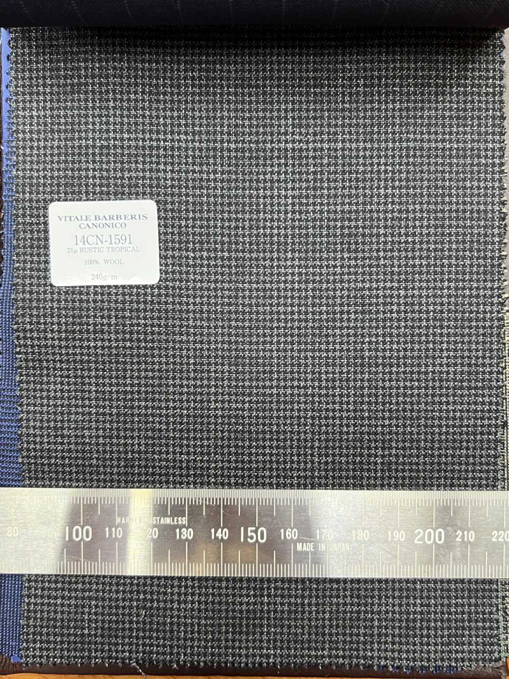 14CN1591 CANONICO 21μ RUSTIC TROPICAL Dark Gray Pinhead[Textile] CANONICO