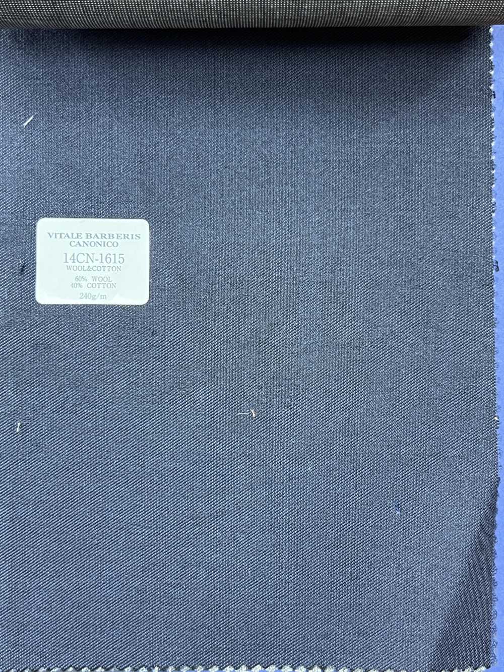 14CN1615 CANONICO WOOL&COTTON PRUNNELL Navy No Pattern[Textile] CANONICO