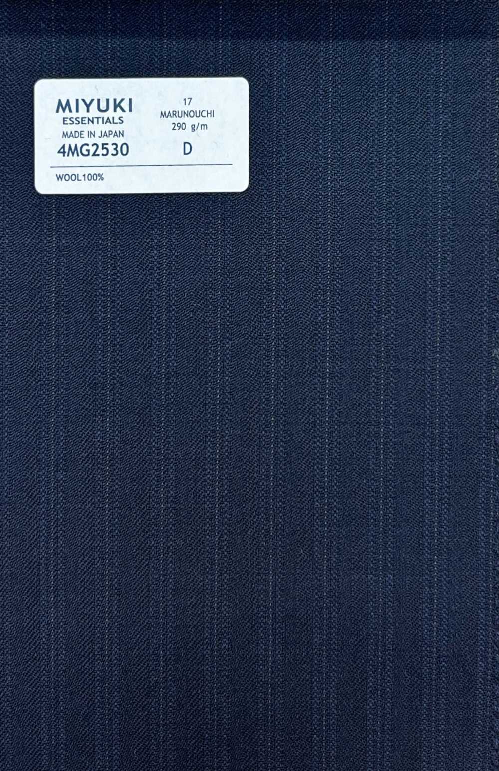 4MG2530 ESSENTALS MARUNOUCHI Navy[Textile] Miyuki Woolen Mills