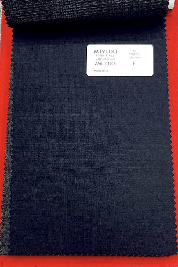 2ML3183 25SS MIYUKI ESSENTIALS TROPICS Textile Blue No Pattern Miyuki Keori (Miyuki)