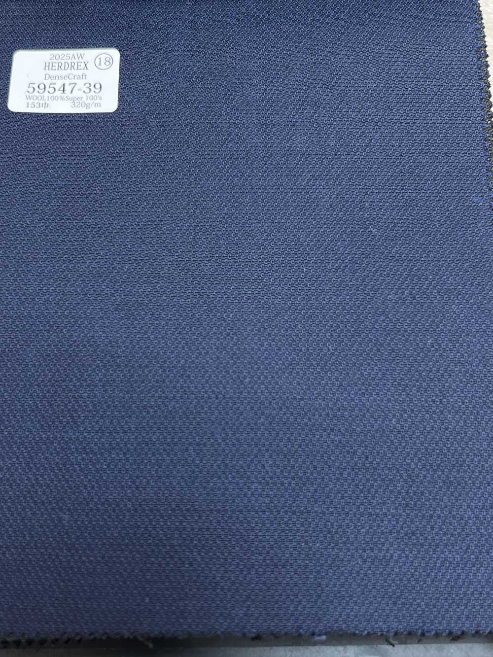 59547-39 25AW HERDREX [Dense Craft] Dense Craft Blue[Textile] Kunishima Co., Ltd.