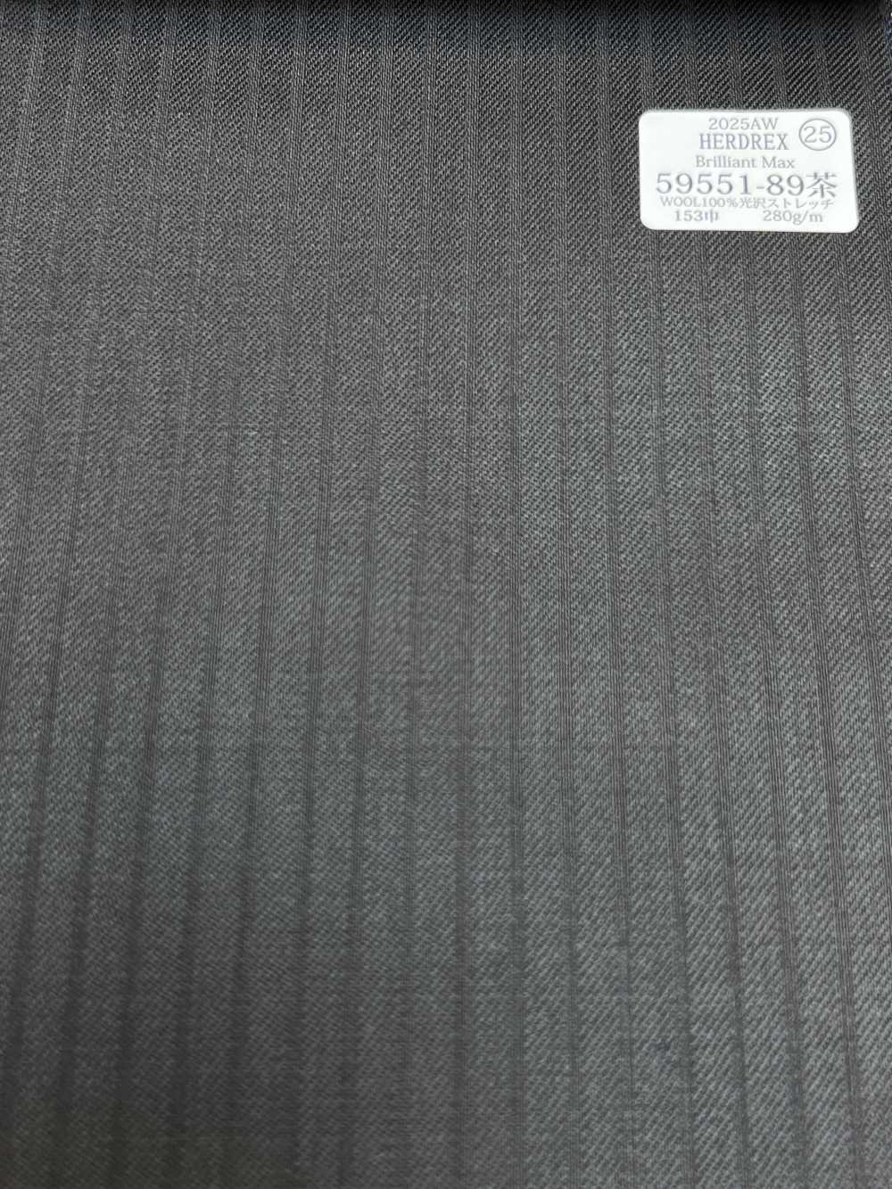 59551-89 25AW HERDREX [Brilliant Max] Brilliant Max Dark Brown Shadow Stripe[Textile] Kunishima Co., Ltd.