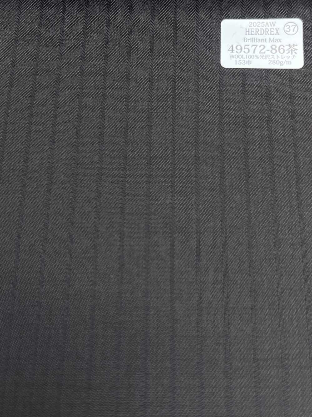 49572-86 25AW HERDREX [Brilliant Max] Brilliant Max Dark Brown Shadow Stripe[Textile] Kunishima Co., Ltd.