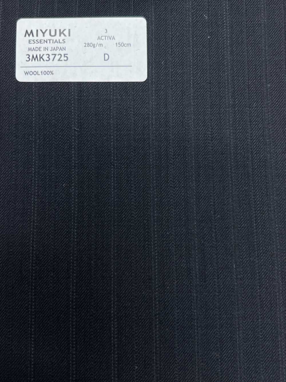 3MK3725 25AW ACTIVA Alternate Stripe Dark Navy[Textile] Miyuki Woolen Mills