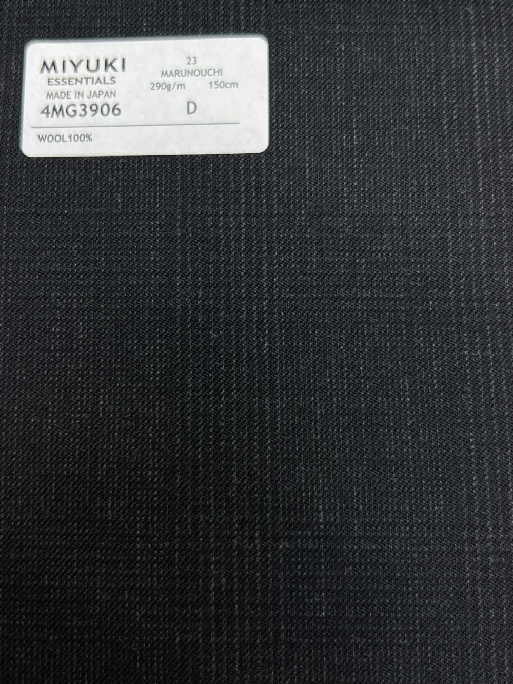 4MG3906 25AW MARUNOUCHI Glen Check Charcoal Heaven Gray[Textile] Miyuki Woolen Mills