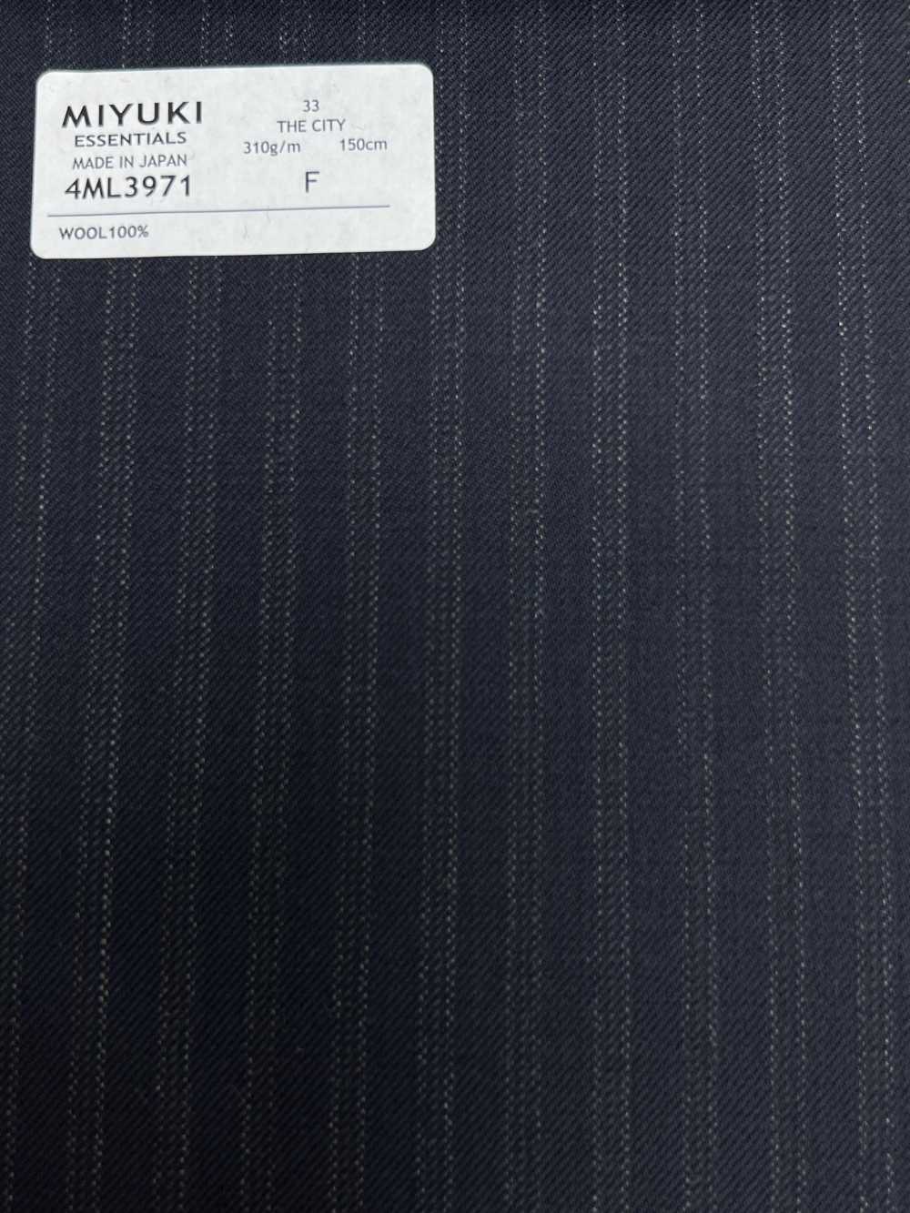 4ML3971 25AW THE CITY Alternate Stripe Navy[Textile] Miyuki Woolen Mills