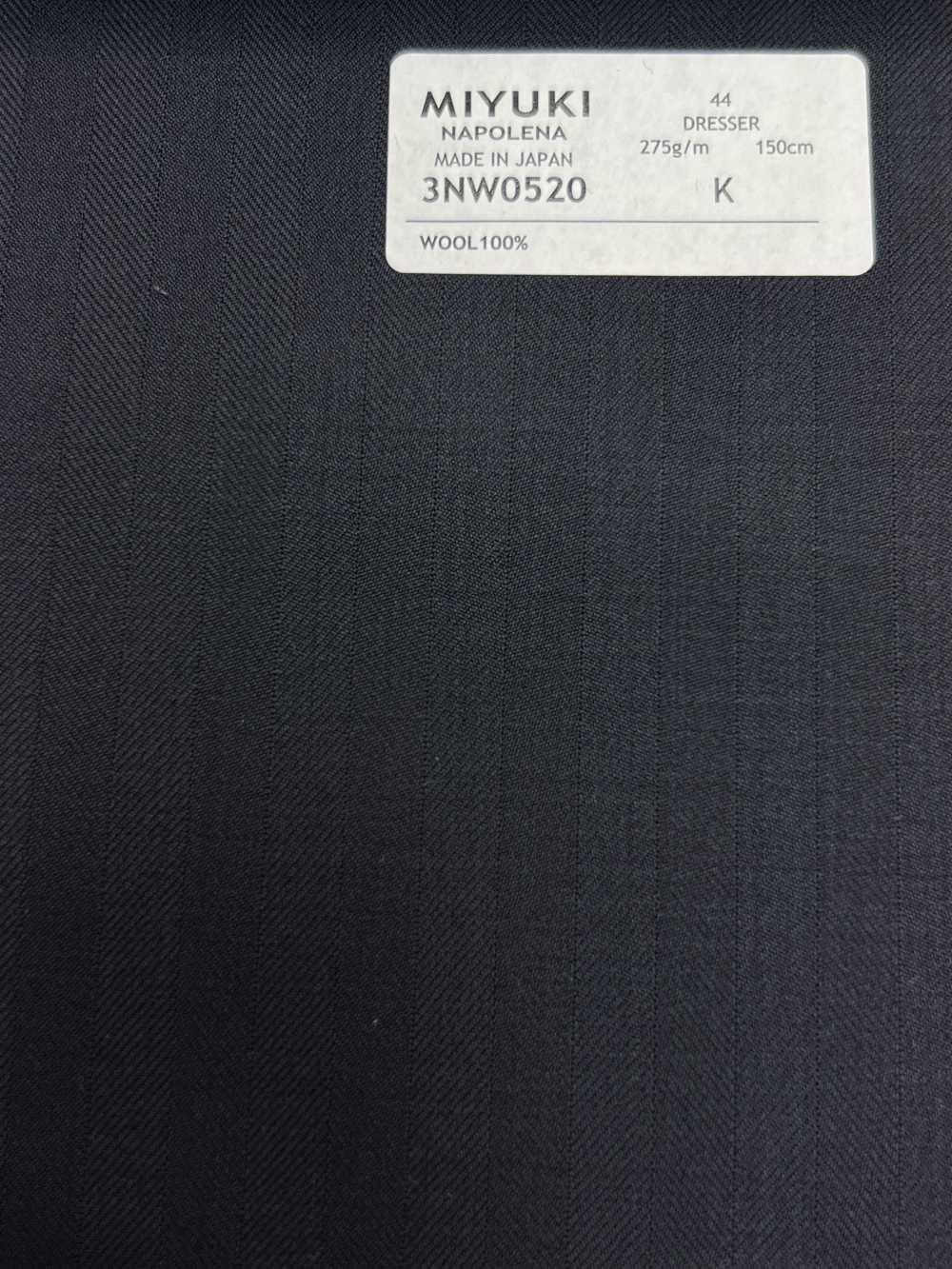 3NW0520 25AW NAPOLENA DRESSER Herringbone Navy[Textile] Miyuki Woolen Mills