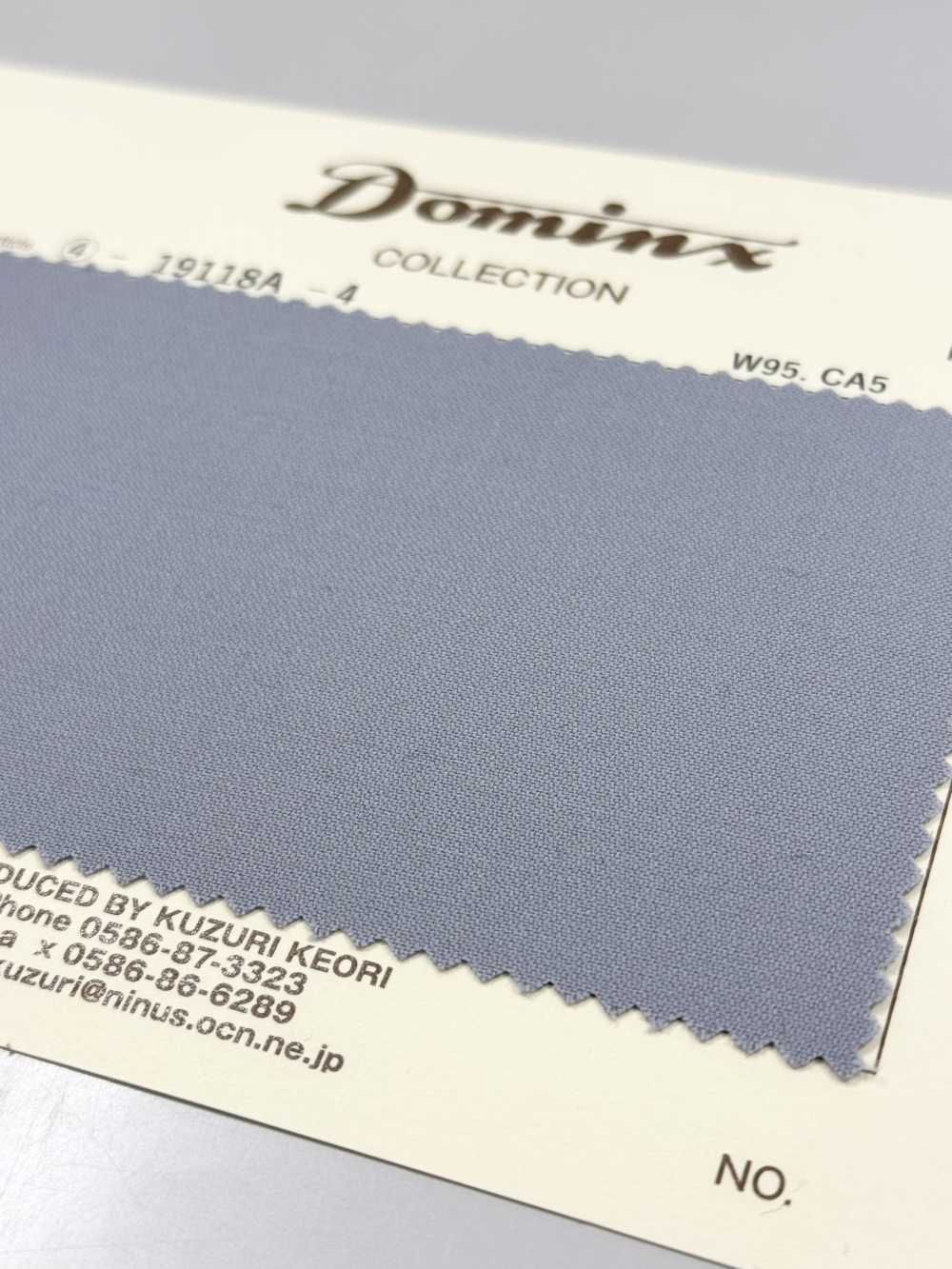 19118A-4 Formal DOMINX Standard Collection SP100'S + Cashmere Tussar Gray[Textile] Kuzuri Woolen Fabric (DOMINX)