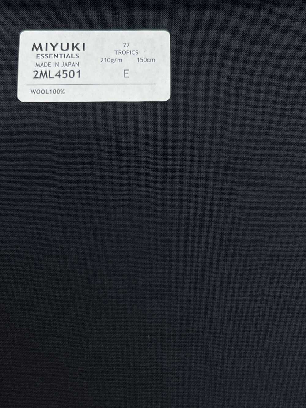 2ML4501 26SS Miyuki Textile MIYUKI Essentials TROPICS No Pattern Miyuki Woolen Mills